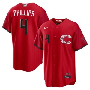 City Connect Brandon Phillips 2026-27 Men Reds #4 Red Jersey 617281-872
