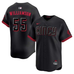 City Connect Brandon Williamson Black Wincinnati #55 Limited Men's Jerseys 552388-449