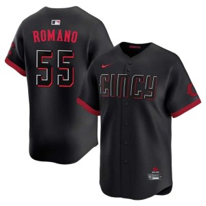 City Connect Mens Red Stockings Black Game Generoso Romano #55 Jersey 822479-930