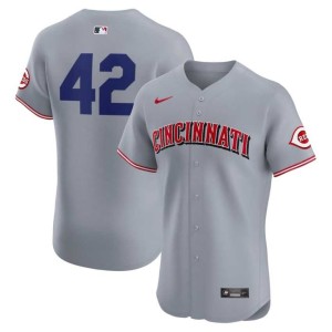 The Red Stockings Men's Gray Limited #42 Jackie Robinson Day Jersey 360570-653