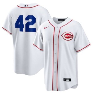 Men White Redlegs #42 Jackie Robinson Day Popular Jersey 905838-255