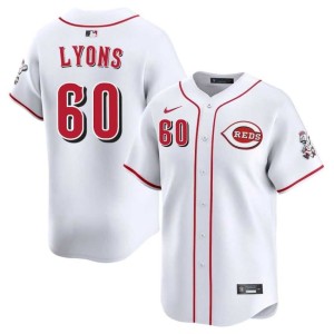 Jared Lyons New Redlegs Mens White #60 Jerseys 359698-676