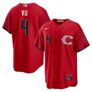 City Connect Men's Official Kien Vu #4 Red Reds Jersey 303311-532