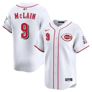 Men White Official #9 CIN Matt McLain Jersey 794614-235