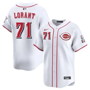 Men's Embroidery The Red Stockings Nestor Lorant #71 White Jersey 552721-238