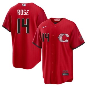 City Connect Embroidery Mens Red The Red Stockings #14 Pete Rose Jersey 856096-533