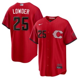City Connect Mens Cincinnati New #25 Red Rhett Lowder Jerseys 520302-340
