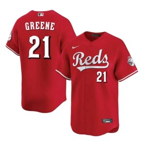 #21 Player Men Redlegs Hunter Greene Red Jerseys 102916-844