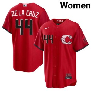 City Connect #44 Women's Elly De La Cruz The Red Stockings Authentic Red Jerseys 820346-559