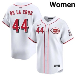 Women's Wincinnati Reds White #44 Elly De La Cruz Player Jersey 972586-404