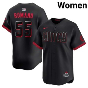 City Connect Womens Black New Generoso Romano Cincinnati #55 Jersey 625593-555