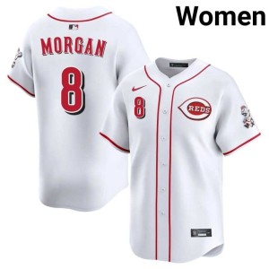 Redlegs Women Joe Morgan White Stitched #8 Jerseys 113467-908