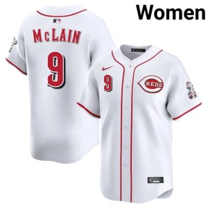 Womens White 2026-27 #9 Matt McLain CIN Reds Jerseys 427245-137