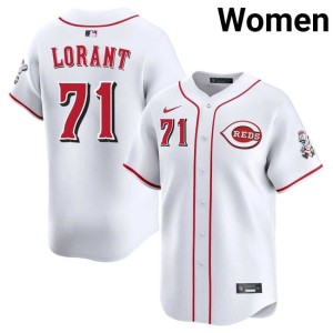 CIN Reds White Womens Replica Nestor Lorant #71 Jersey 635650-246