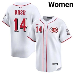 White #14 Player Womens The Redlegs Pete Rose Jerseys 440950-400