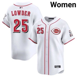 Embroidery White Women's Red Scare Rhett Lowder #25 Jerseys 240458-951