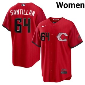 City Connect Limited #64 Red Women's Tony Santillan Redlegs Jerseys 615954-694
