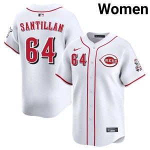 Replica White Tony Santillan Women's #64 The Redlegs Jerseys 941866-380
