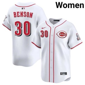 Womens #30 Red Scare White Limited Will Benson Jerseys 131045-523