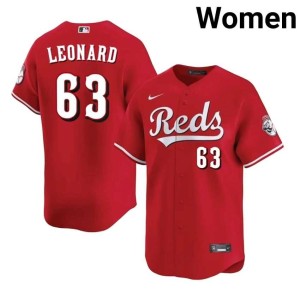 Red Dayne Leonard Womens Limited #63 Cincinnati Jerseys 478650-483