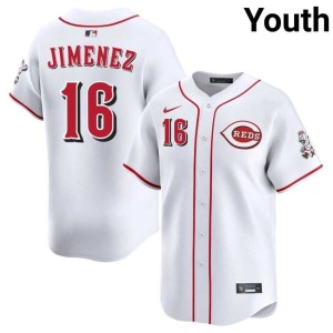 Youth Official #16 Wincinnati Hansel Jimenez White Jersey 452819-323