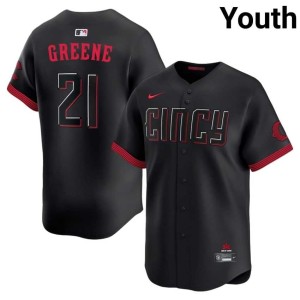 City Connect Black 2026-27 #21 Youth Hunter Greene The Redlegs Jerseys 728666-441