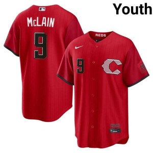 City Connect 2026 Red The Red Stockings Youth Matt McLain #9 Jersey 991838-940