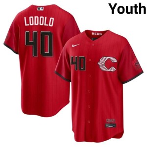 City Connect Red Nick Lodolo Player The Red Stockings #40 Youth Jerseys 758041-895